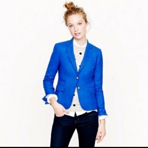 J. Crew Jackets & Blazers - J. Crew Schoolboy Style Linen Blazer, Size 4
